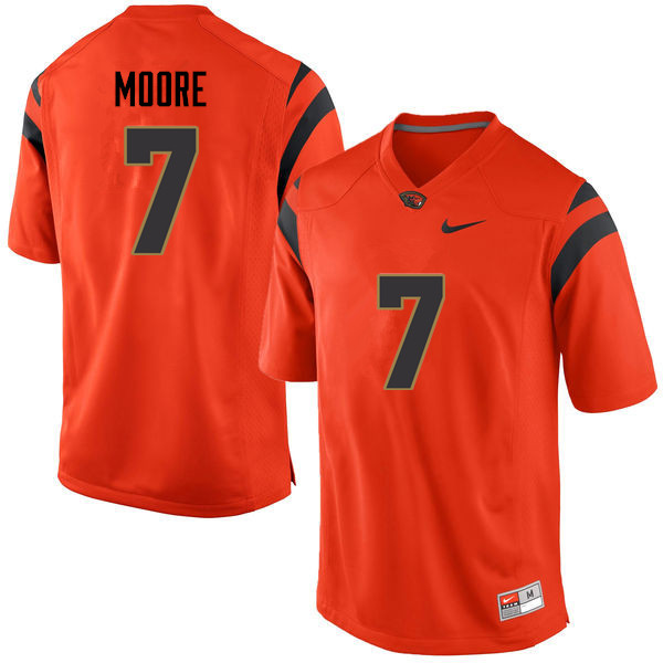 Men Oregon State Beavers #7 Nick Moore College Football Jerseys Sale-Orange